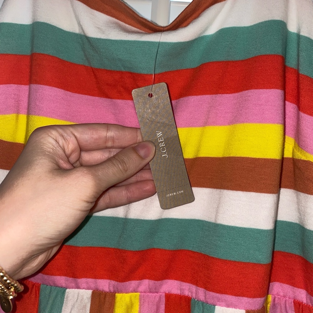 J. Crew Colorful Striped Maxi Dress NWT - has pockets!! - Picture 7 of 8